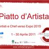 Cartolina Piatto d'artista