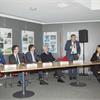 Da sinistra: Mario Granelli Assessore mobilità e ambiente, Filippo Del Corno Assessore alla cultura del Comune di Milano, Andrea Aliscioni Direttore Acque reflue e impianti di depurazione MM s.p.a.,Vincenzo de Vera d'Aragona Presidente di Arte da mangiare